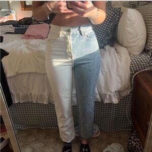 Pacsun High Rise Straight Split Jeans Size 23